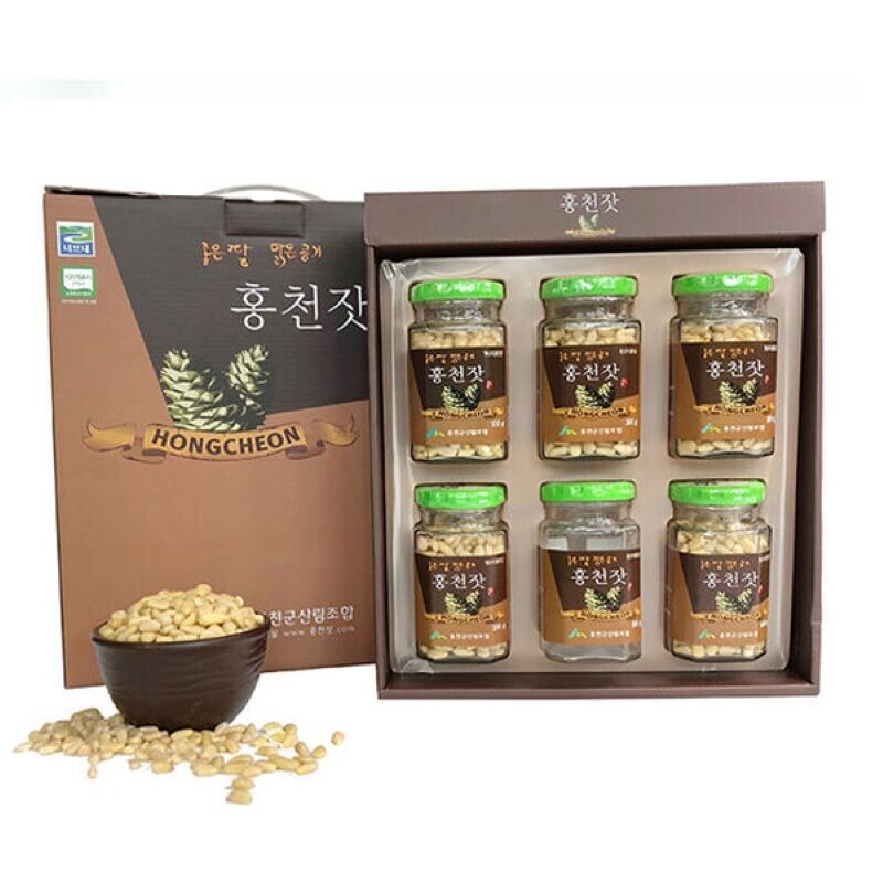 홍천군산림조합,홍천군산림조합 홍천잣 100g*6병